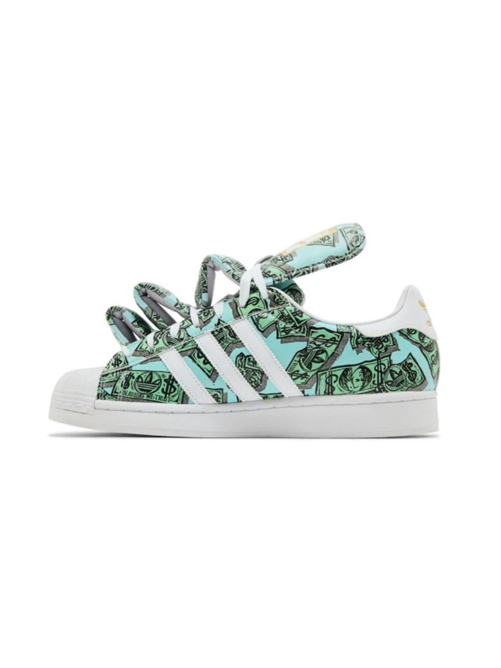 Adidas Originals x Jeremy Scott • Money Print Superstar Sneakers